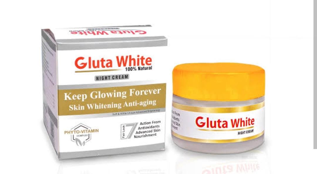 "Gluta White Extreme – Powerful Brightening & Anti-Aging Night Cream"